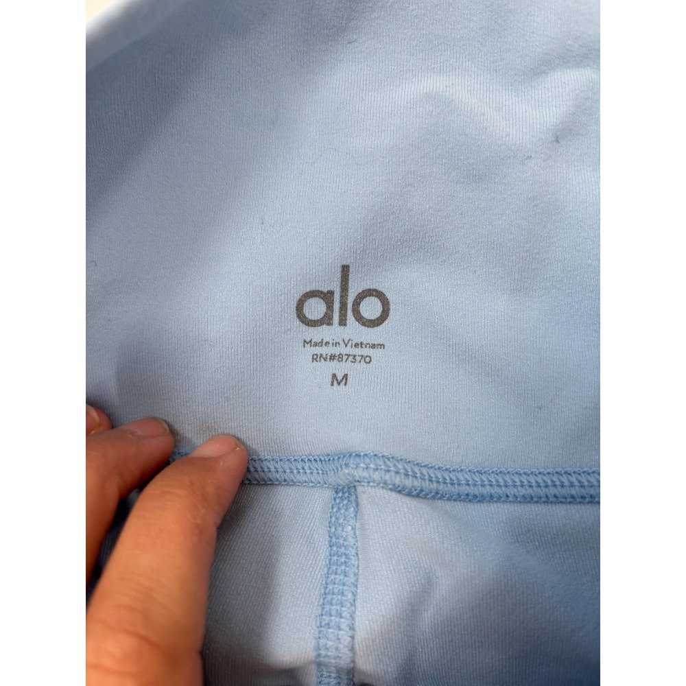 Alo Yoga High Waist Airbrush Leggings Blue Womens Medium - Picture 2 of 3